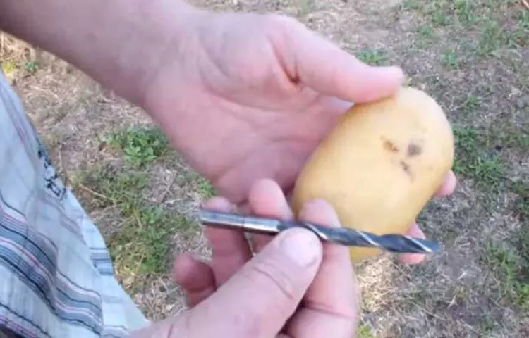 For convenience you can also make the hole with a drill.