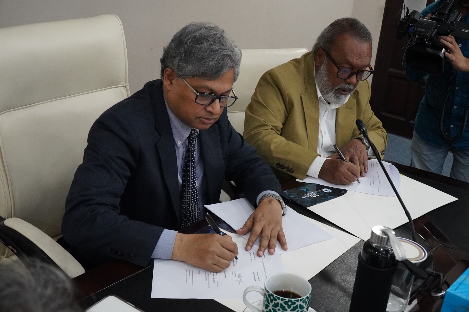 নর্থ সাউথ বিশ্ববিদ্যালয় ও শাইখ সিরাজ ইনিশিয়েটিভের সমঝোতা স্মারকে সই, ২০ সেপ্টেম্বর ২০২৬। ছবি: শাইখ সিরাজ ইনিশিয়েটিভ