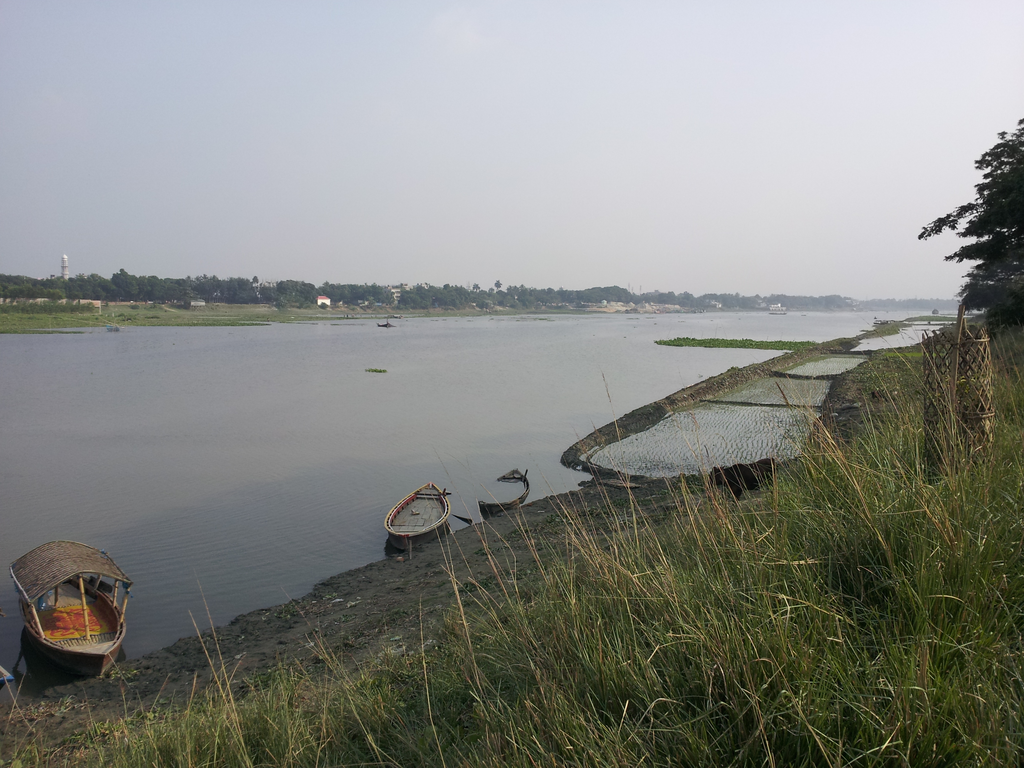 ধামরাইয়ের ফোর্ডনগর এলাকা থেকে তোলা বংশী নদী। ছবি: আদিব এহসান / উইকিমিডিয়া কমন্স (পাবলিক ডোমেইন)