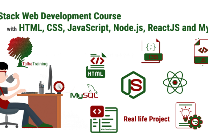 Full-Stack Web Development Course with HTML, CSS, JavaScript, Node.js, ReactJS, and MySQL