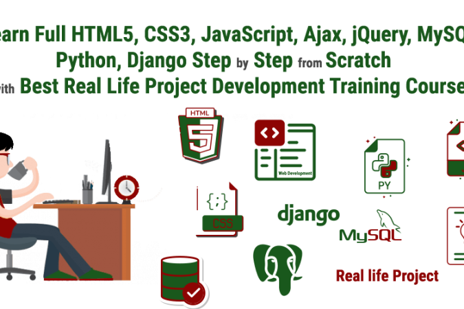 • Complete development package with learning Python, Django from scratch, HTML5, CSS3, JavaScript, and MySQL.